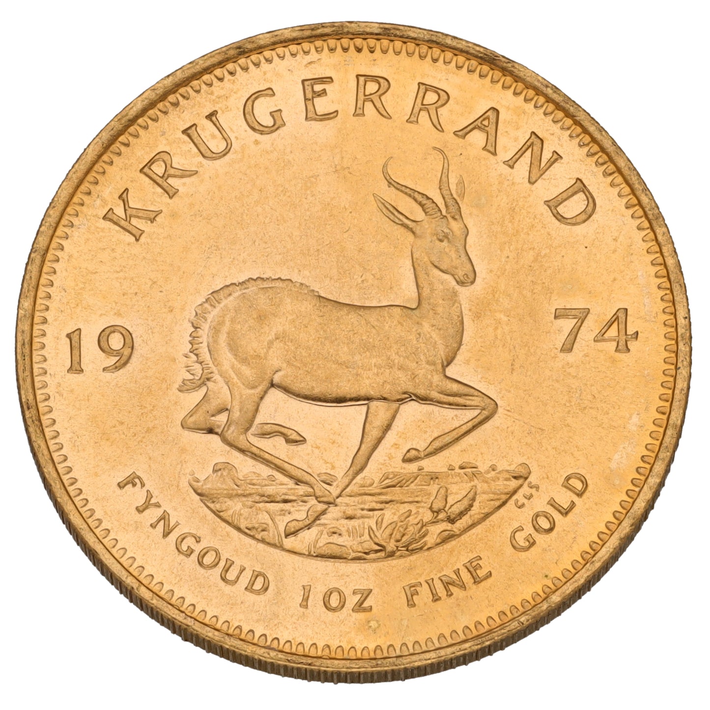 22ct Gold 1 OZ Krugerrand Coin 1974