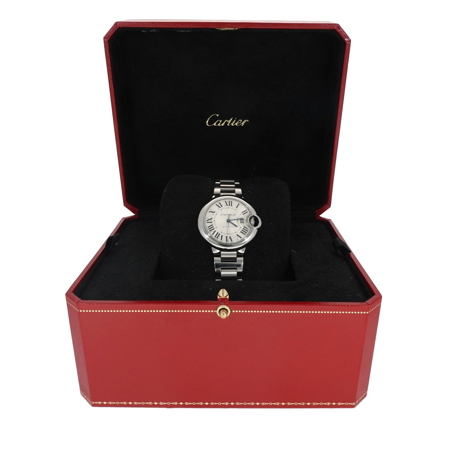 Cartier Ballon Bleu W6920071 33mm Stainless Steel Watch