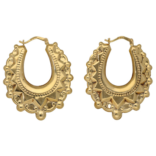 9ct Gold Hoop Earrings