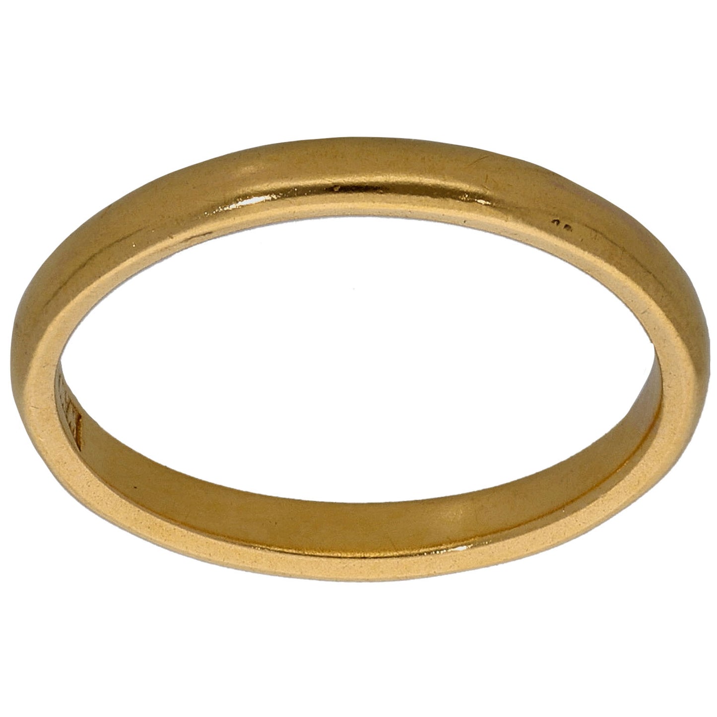 22ct Gold Plain Wedding Ring Size K