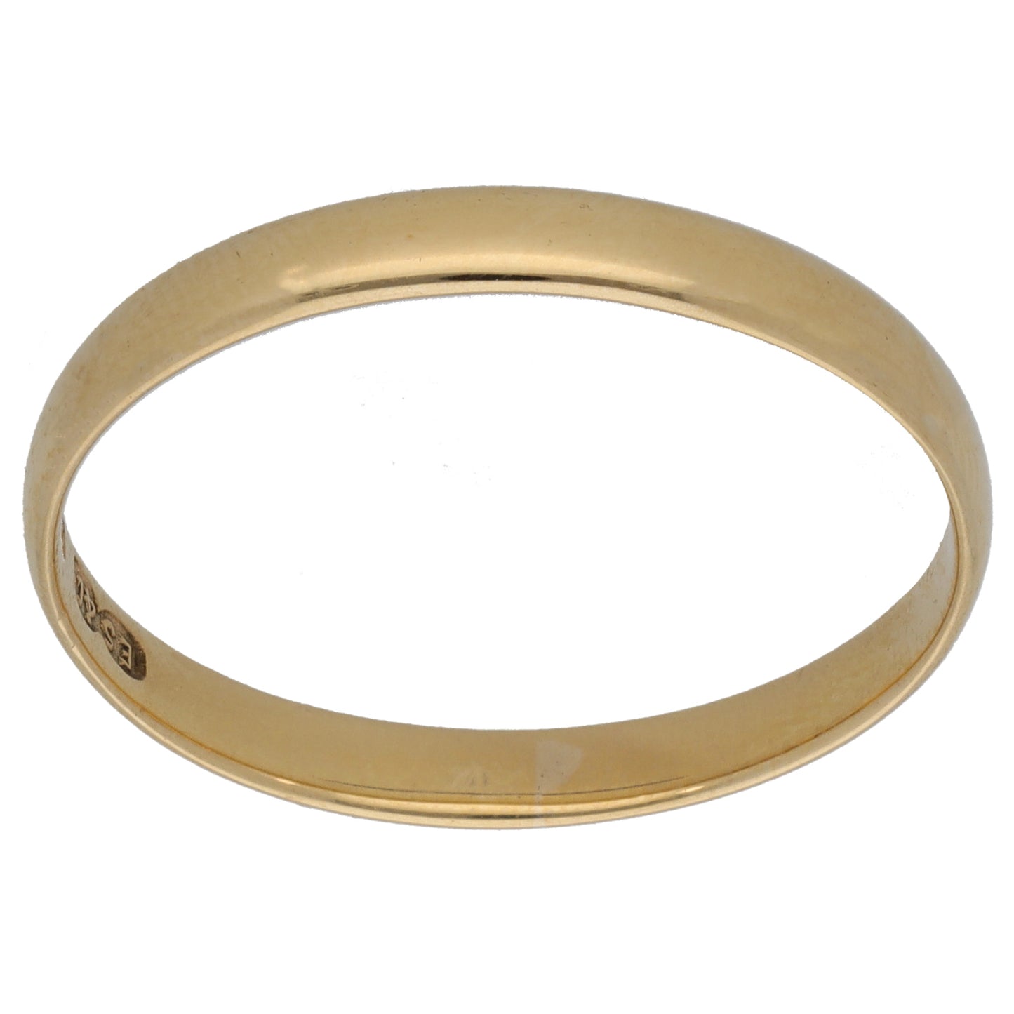 9ct Gold Plain Wedding Ring Size W