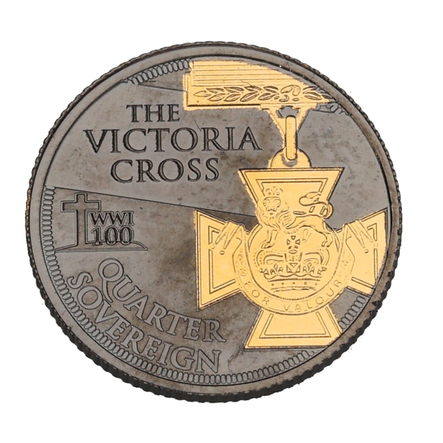 22ct Gold The Victoria Cross Quarter Sovereign Coin 2018