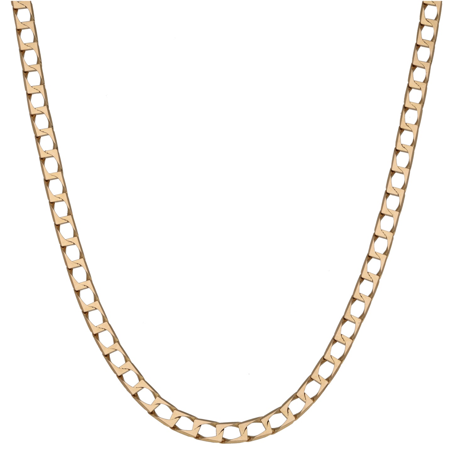 9ct Gold Curb Chain 24"