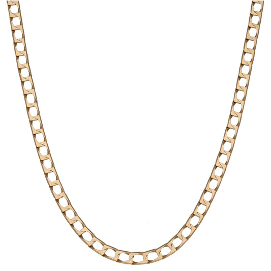9ct Gold Curb Chain 24"