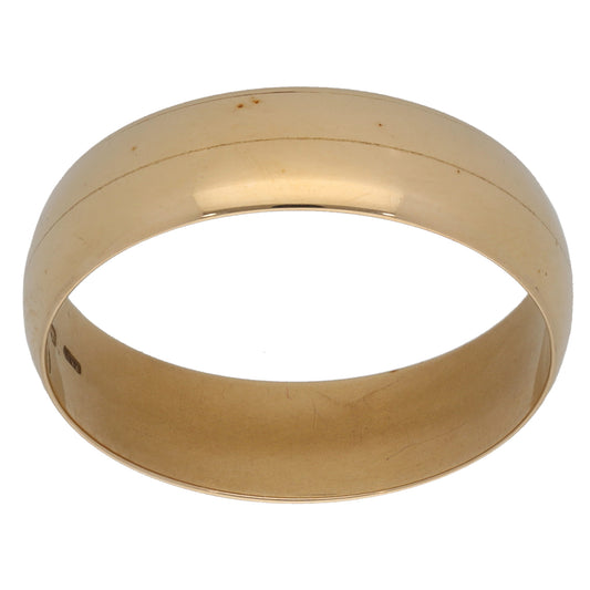 9ct Gold Plain Wedding Ring Size U