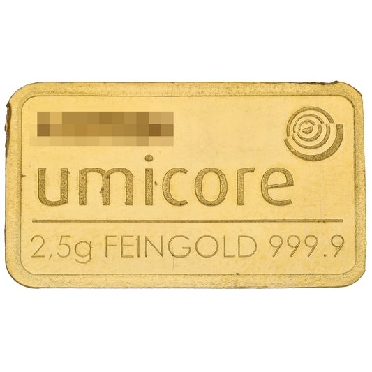 24ct 2.5g Gold Bar