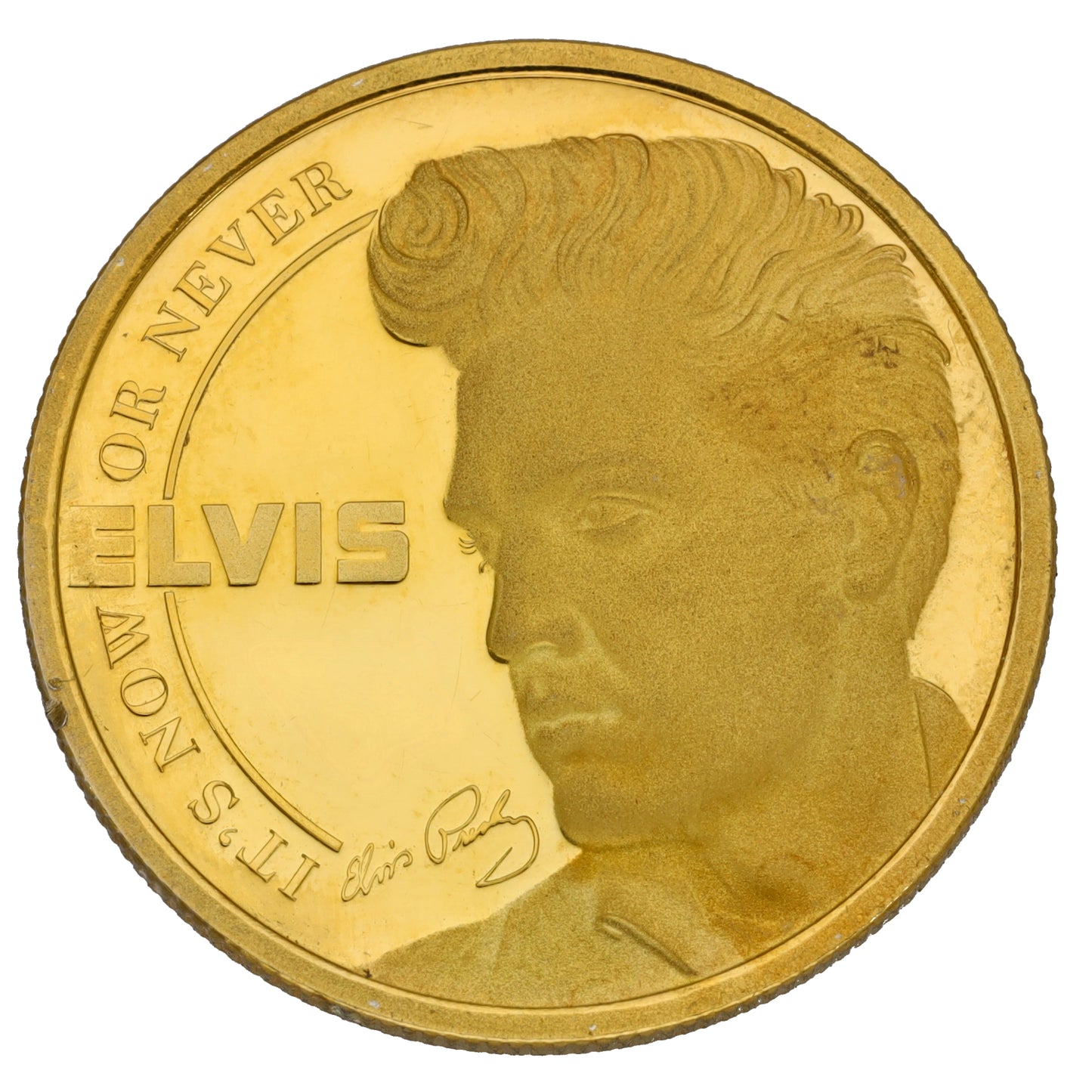 9ct Gold Elvis Presley 'It's Now Or Never' Coin 2021