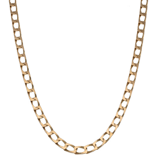 9ct Gold Curb Chain 20"