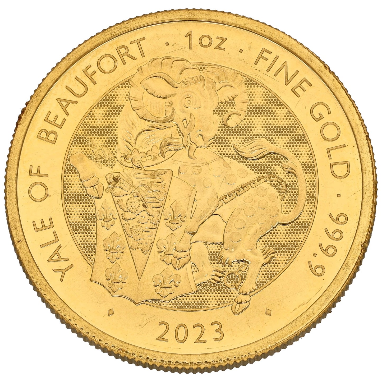 24ct Gold Yale Of Beaufort 1 OZ Coin 2023
