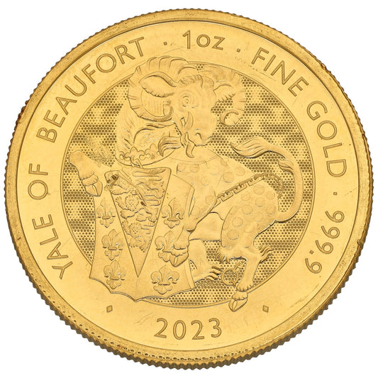 24ct Gold Yale Of Beaufort 1 OZ Coin 2023