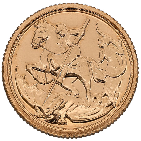 22ct Gold Queen Elizabeth II Quarter Sovereign Coin 2022