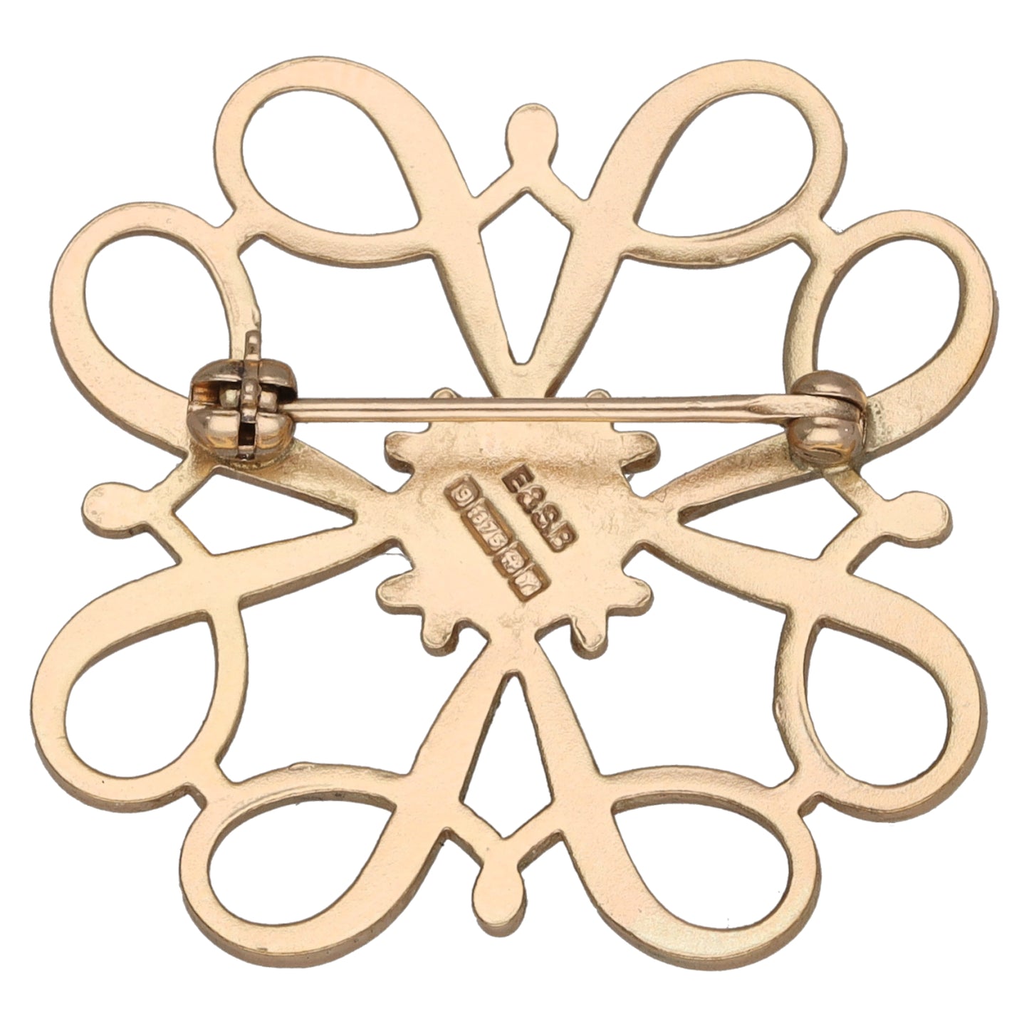 9ct Gold 0.05ct Diamond Dress Brooch