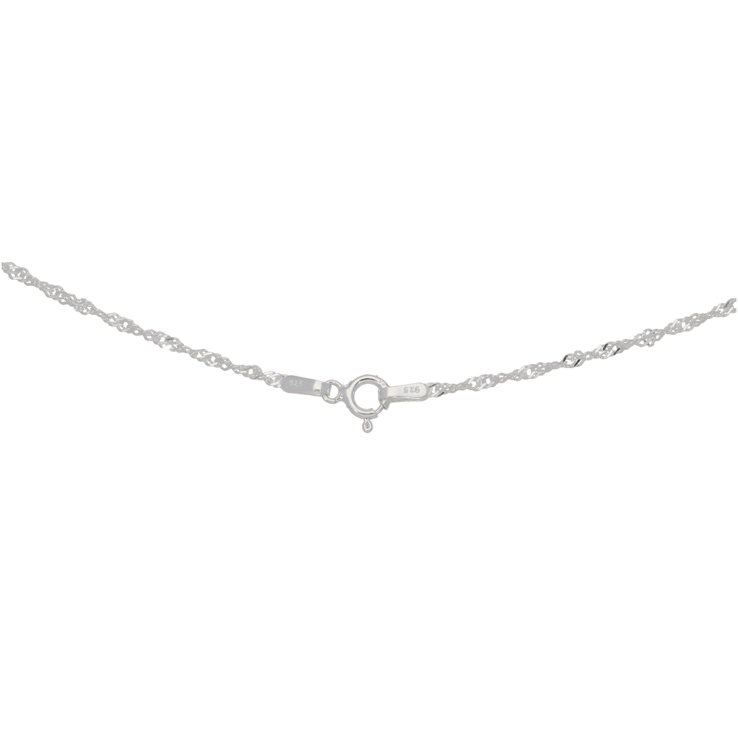 Silver Sterling Singapore Chain 18"