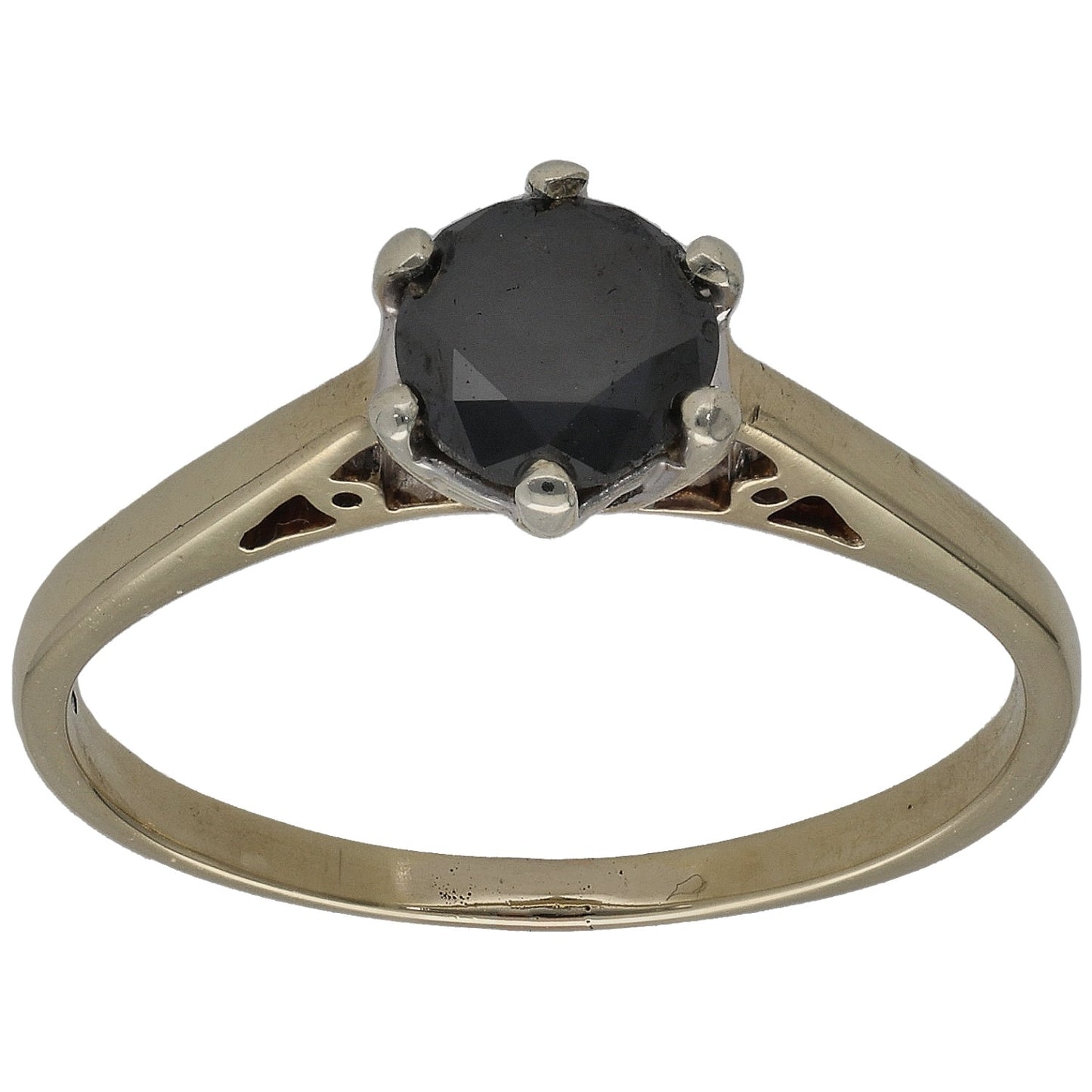 9ct Gold 1.00ct Diamond Solitaire Ring Size R