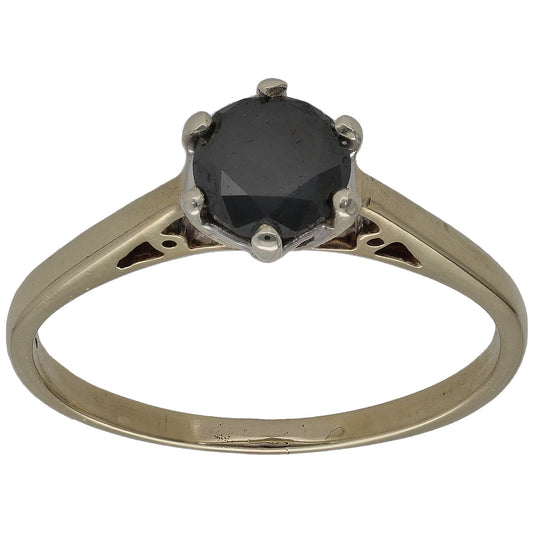 9ct Gold 1.00ct Diamond Solitaire Ring Size R