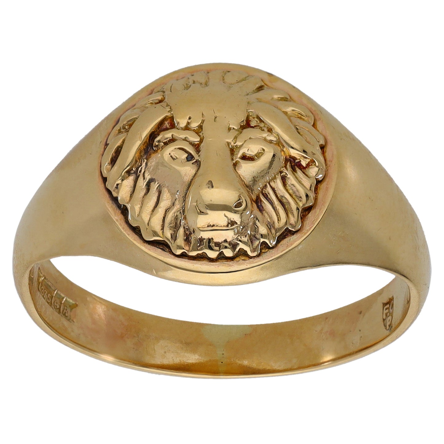 9ct Gold Lion Ring Size W