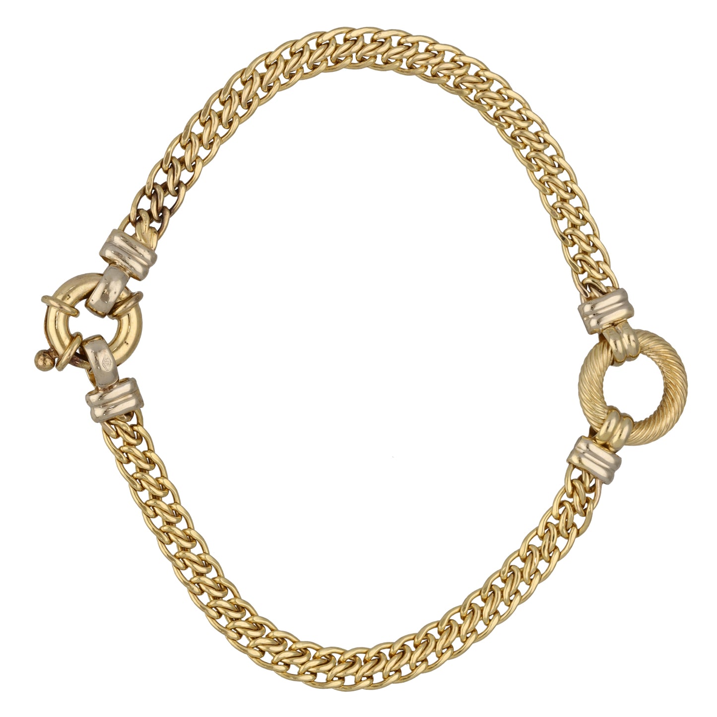 9ct Bi-Colour Gold Alternative Bracelet