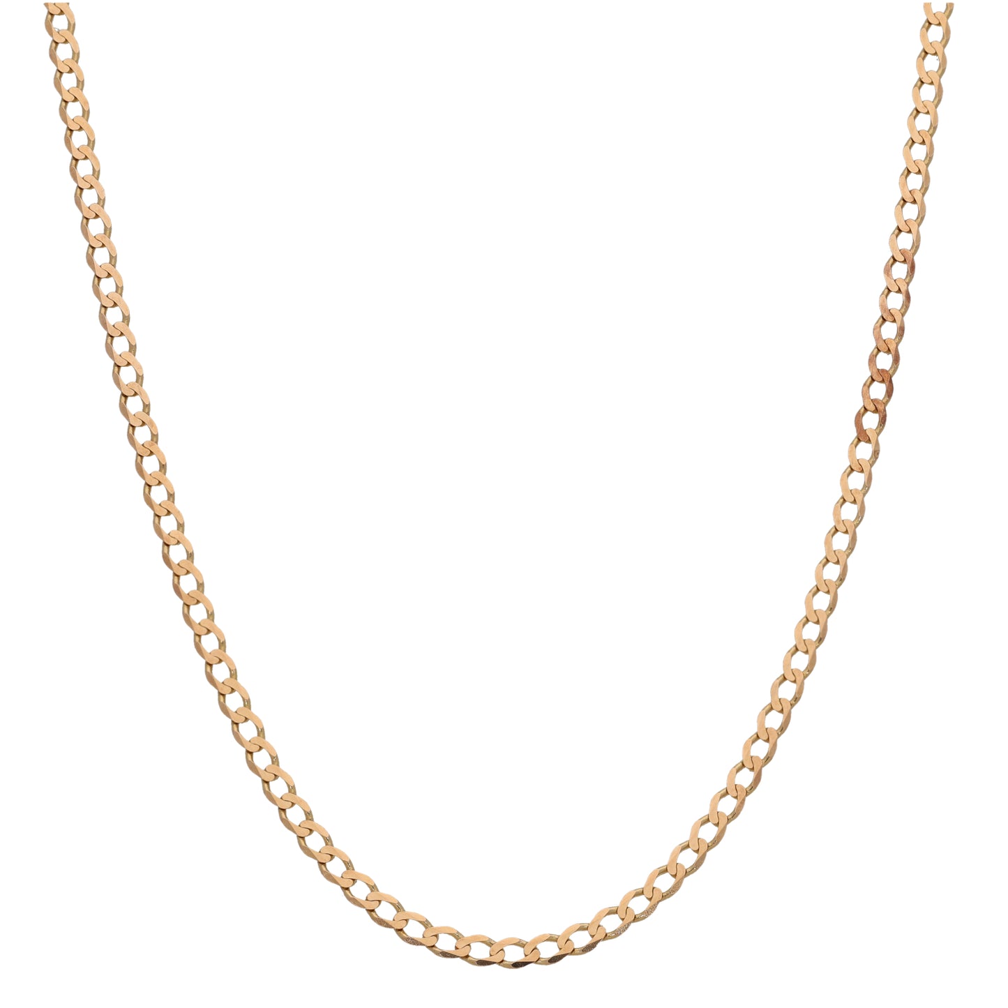 9ct Gold Curb Chain 16"