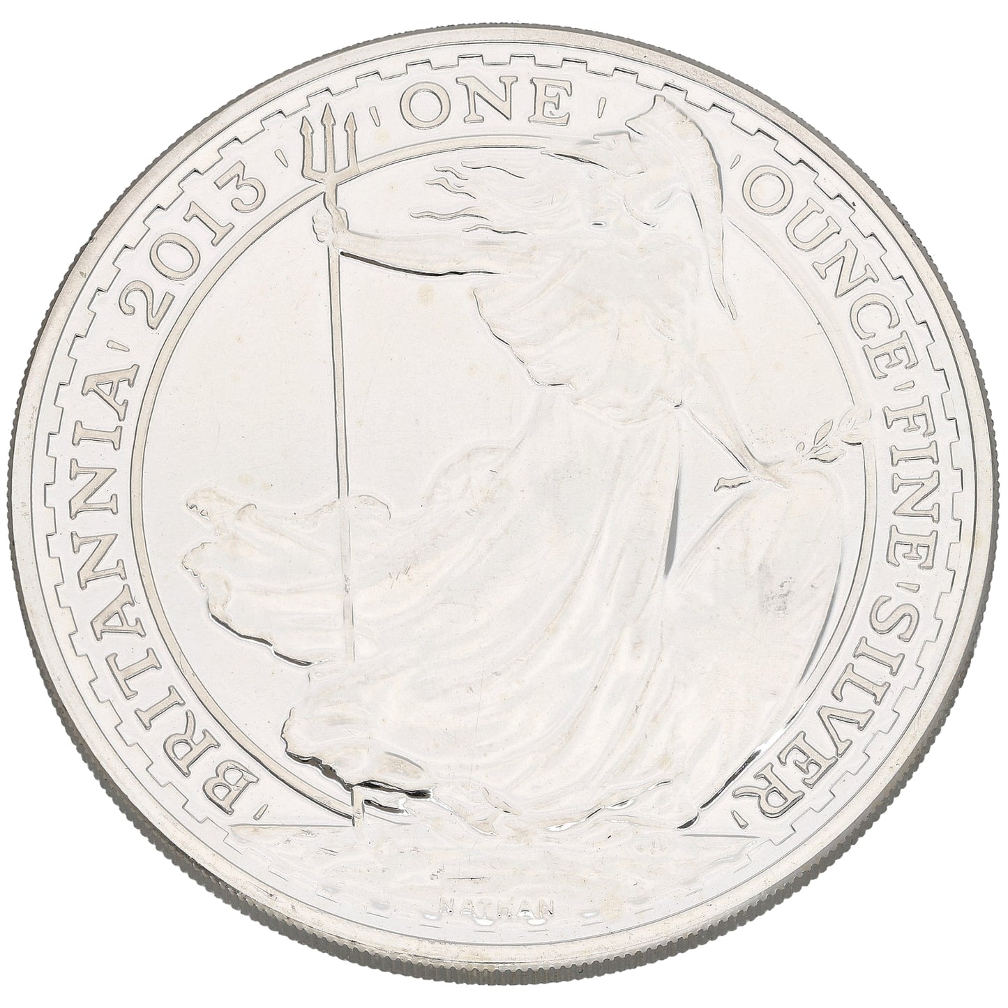 Fine Silver Queen Elizabeth II 1 OZ Britannia Coin 2013