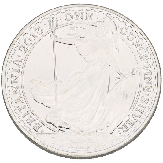 Fine Silver Queen Elizabeth II 1 OZ Britannia Coin 2013