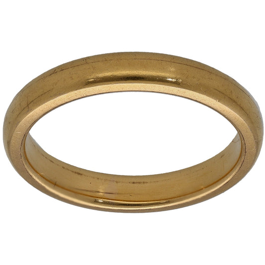 22ct Gold Plain Wedding Ring Size M