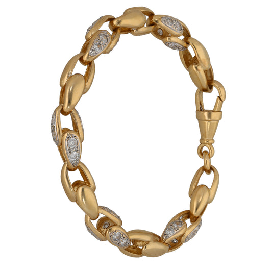 9ct Gold Cubic Zirconia Alternative Bracelet