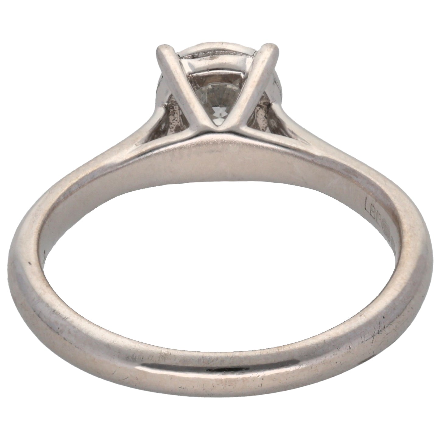9ct White Gold 0.33ct Diamond Solitaire Ring Size N