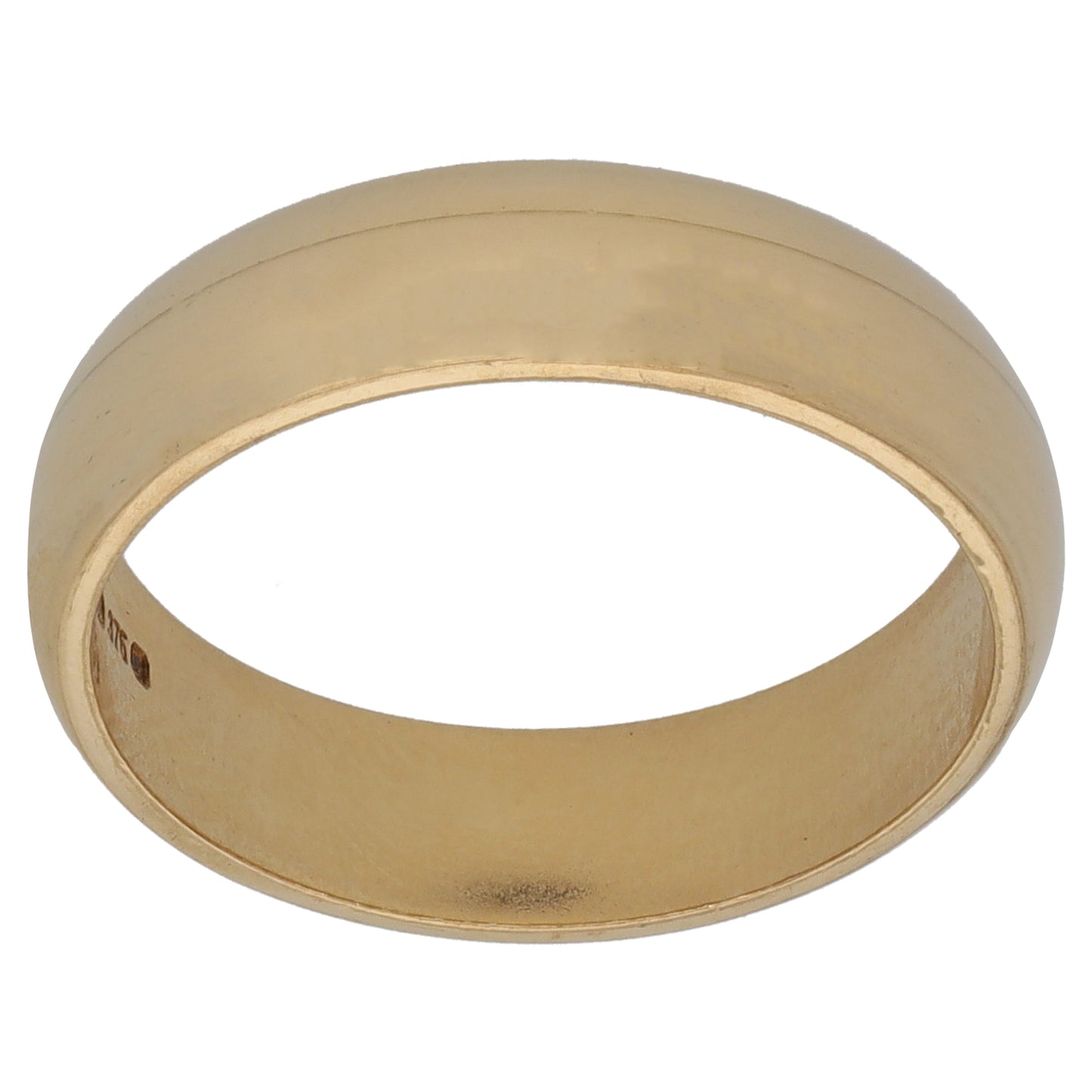 9ct Gold Plain Wedding Ring Size O