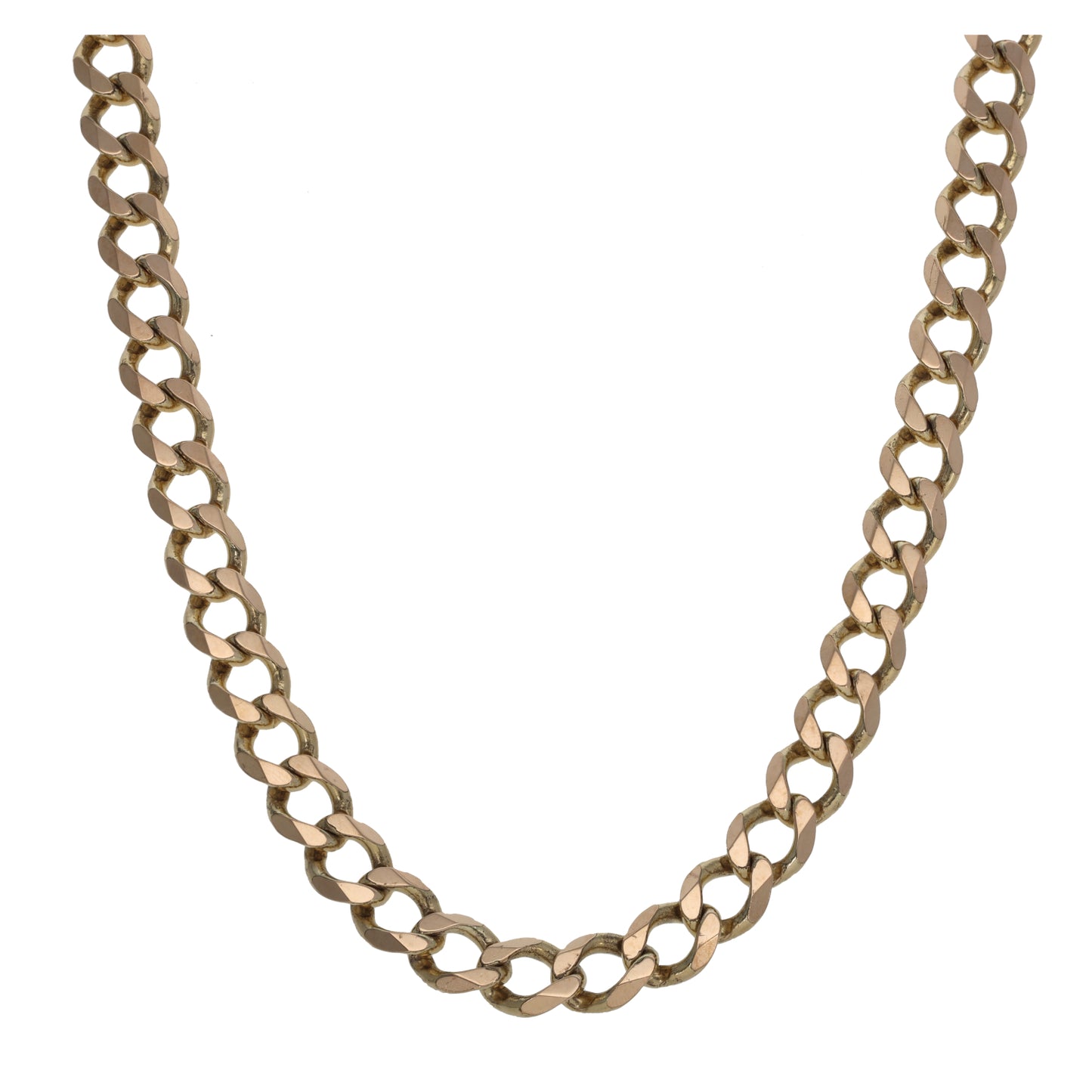 9ct Gold Curb Chain 22"