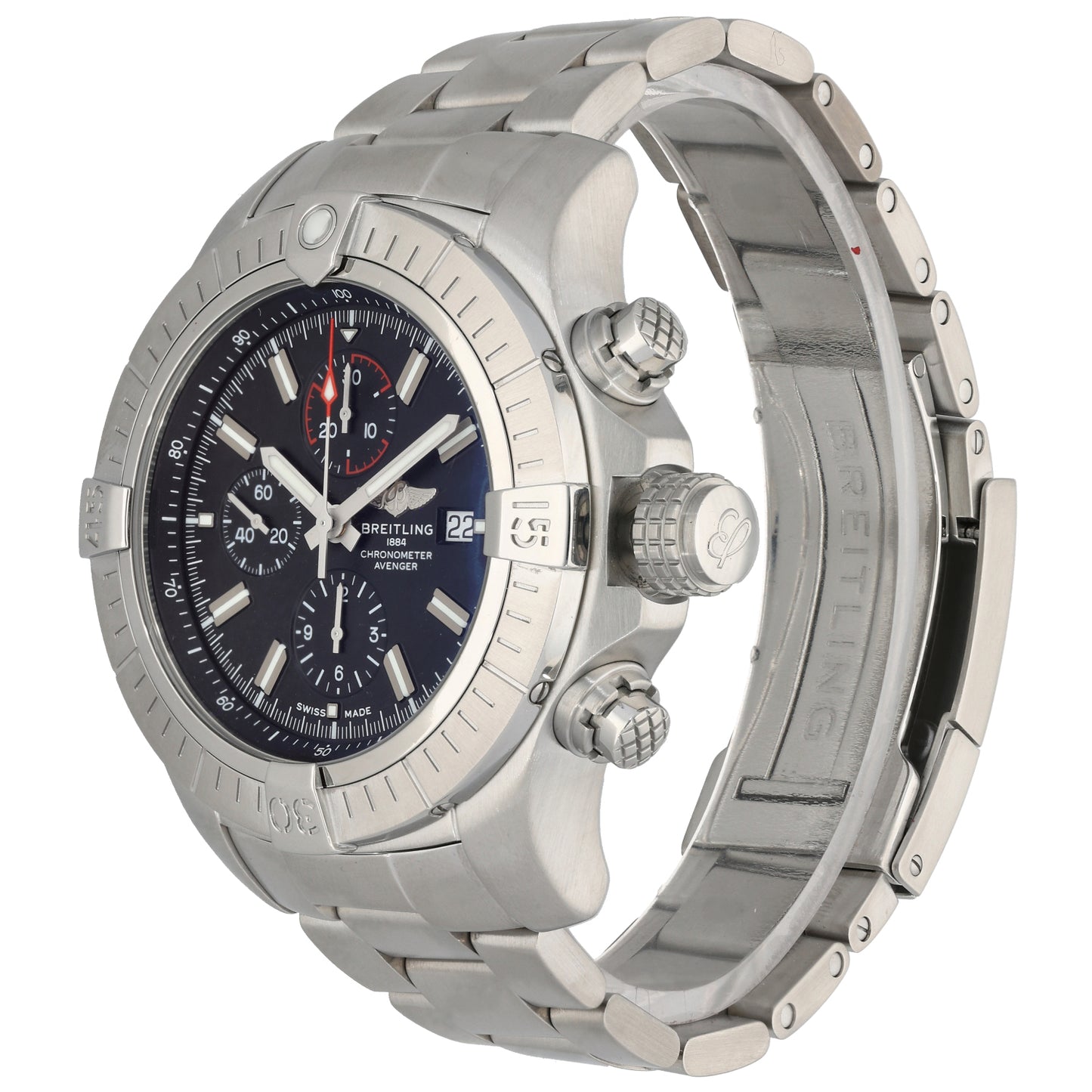 Breitling Super Avenger A13375 48mm Stainless Steel Watch