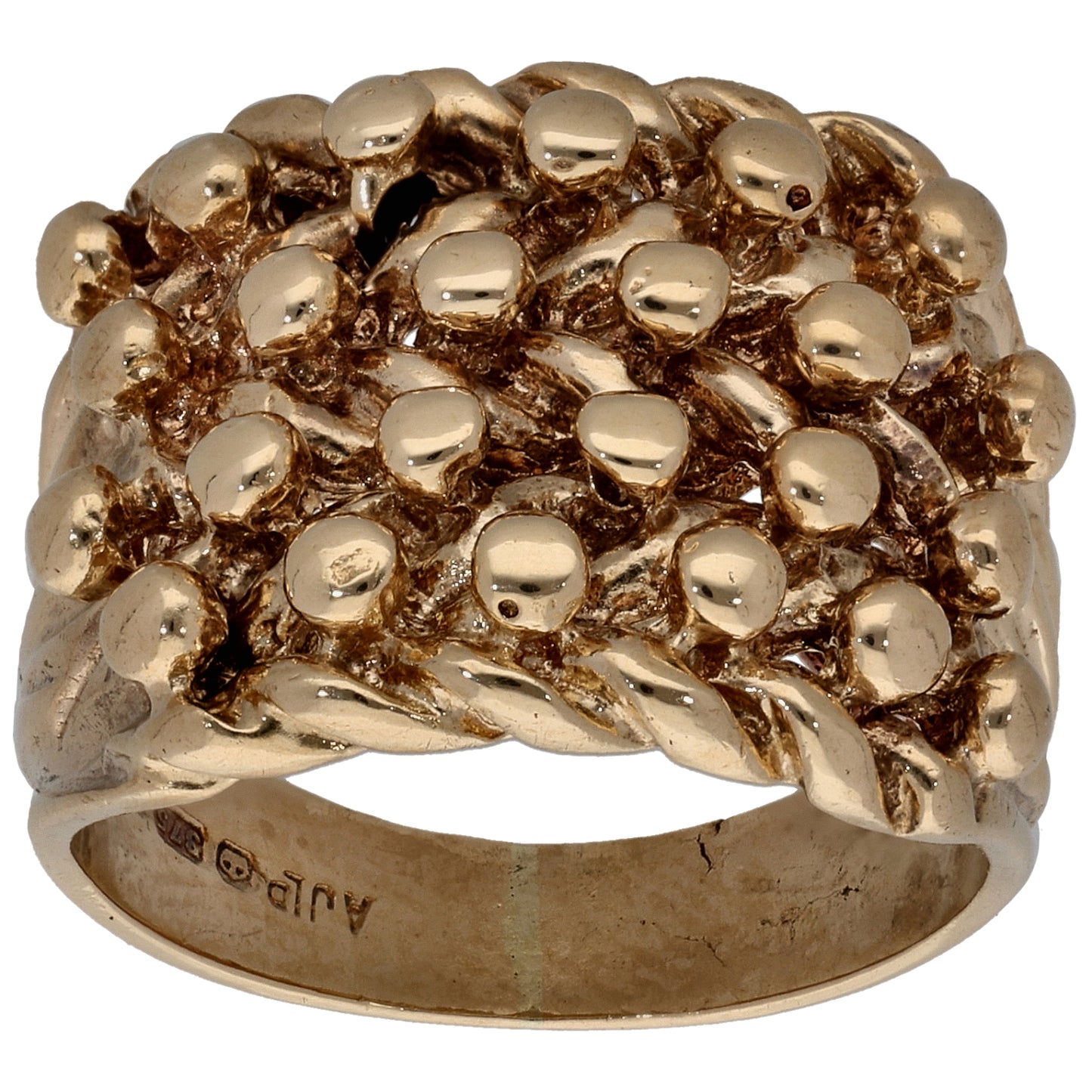 9ct Gold Keeper Ring Size N