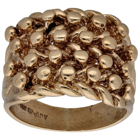 9ct Gold Keeper Ring Size N