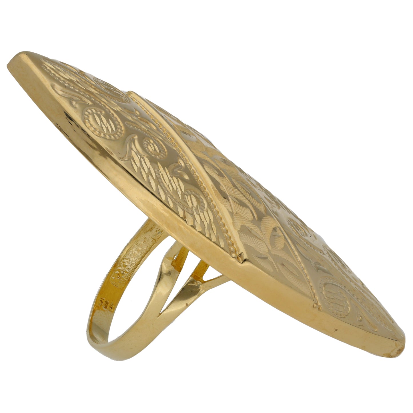 14ct Gold Dress/Cocktail Ring Size T