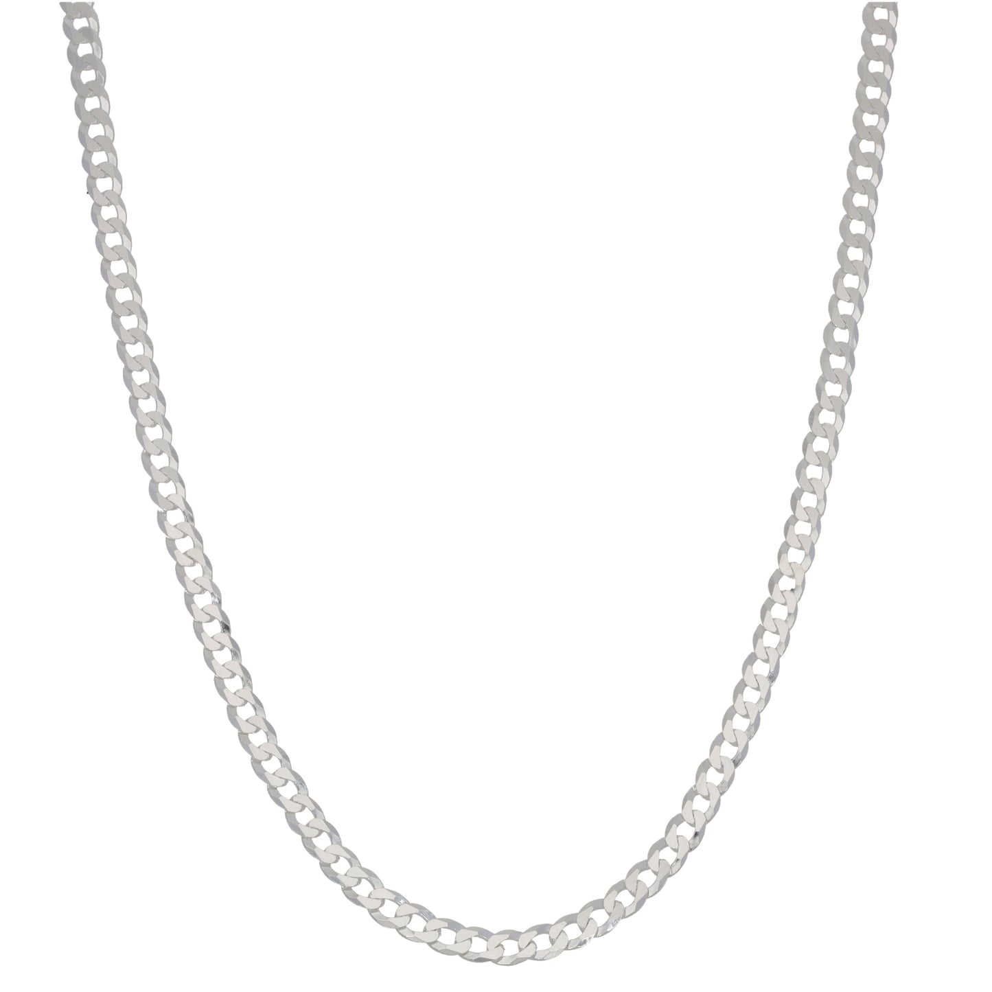 New Sterling Silver Curb Chain/Necklace 22"