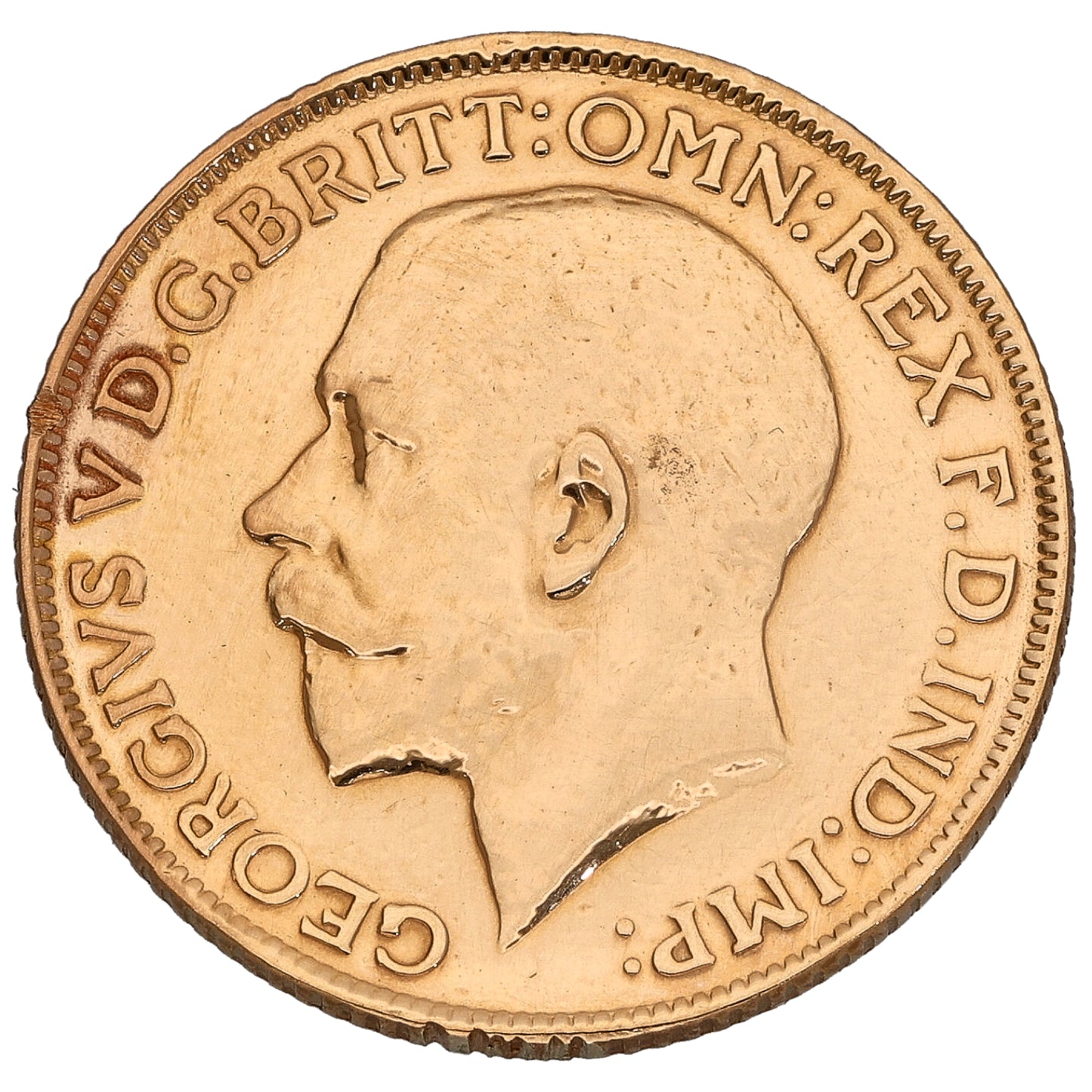 22ct Gold King George V Full Sovereign Coin 1913