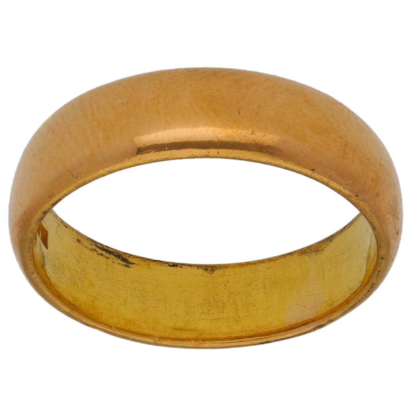 22ct Gold Plain Wedding Ring Size M