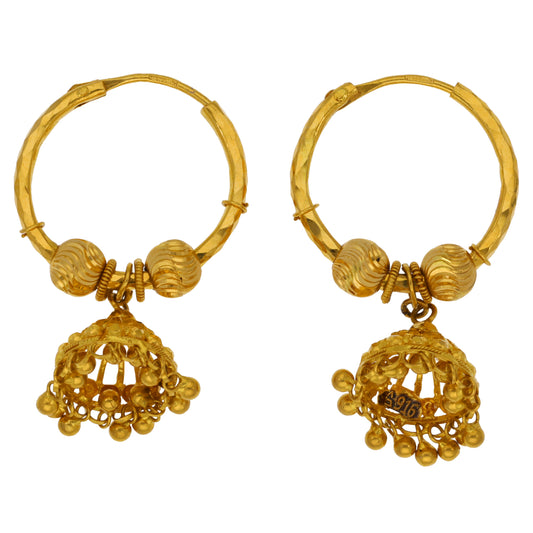 22ct Gold Hoop Earrings