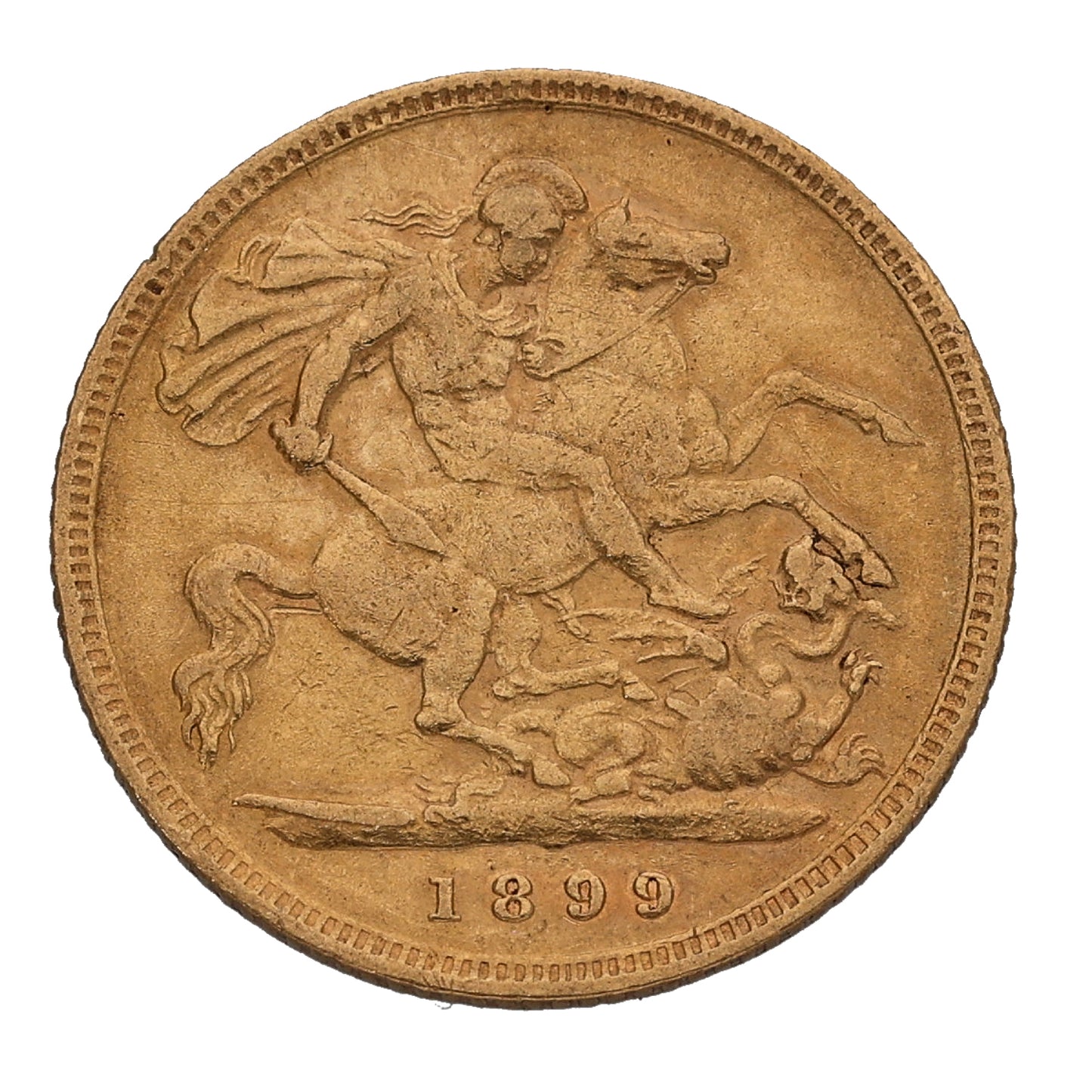 22ct Gold Queen Victoria Half Sovereign Coin 1899