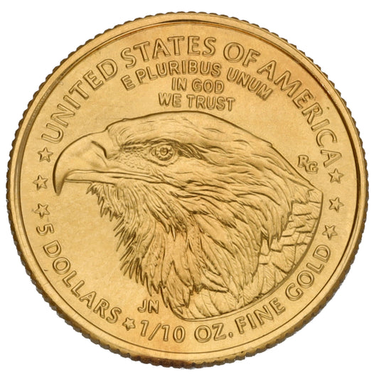 22ct Gold USA Eagle 1/10 OZ Coin 2022