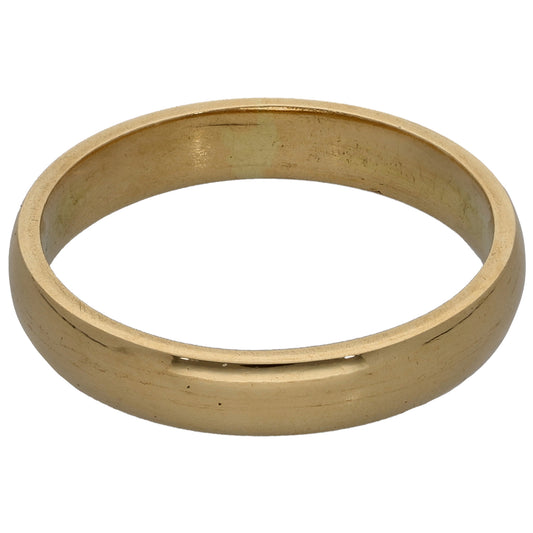18ct Gold Plain Wedding Ring Size N