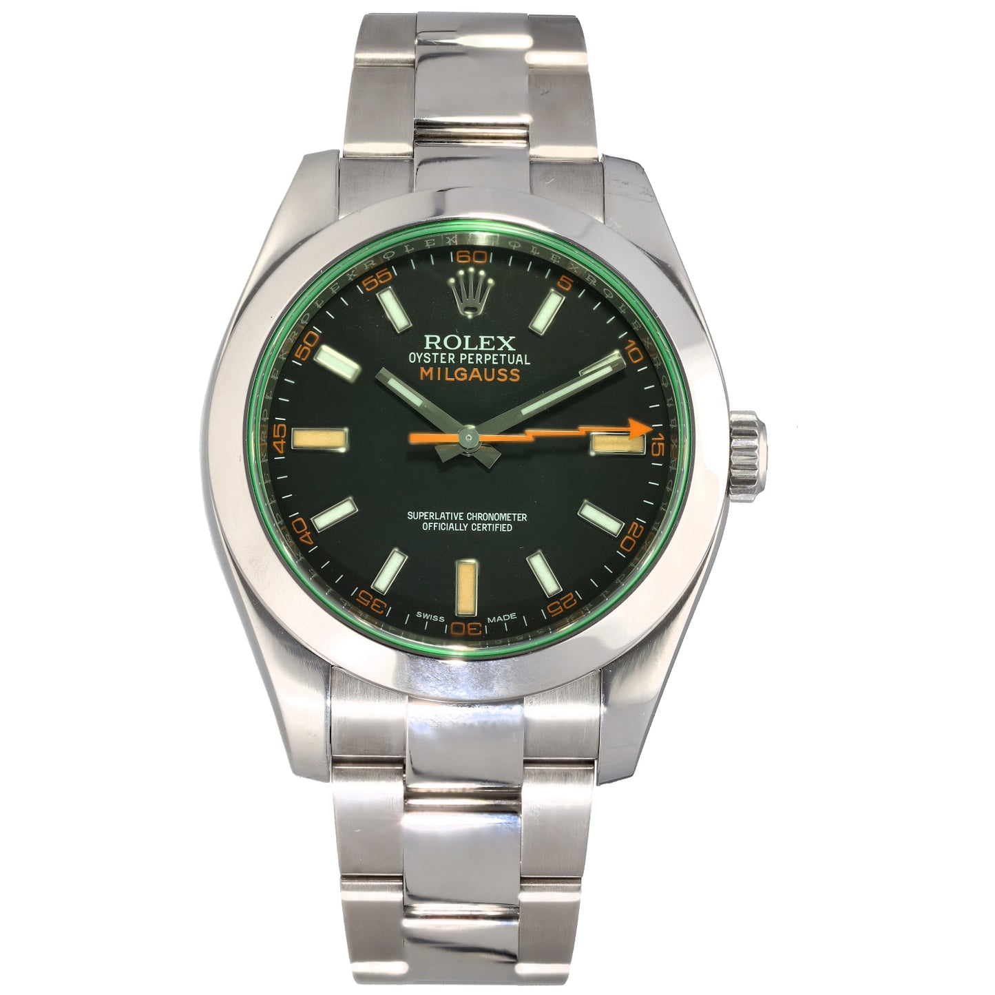 Rolex Milgauss 116400 40mm Stainless Steel Watch