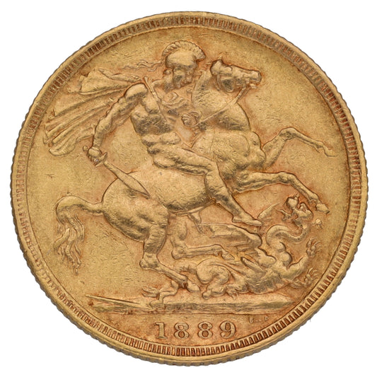 22ct Gold Queen Victoria Full Sovereign Coin 1887