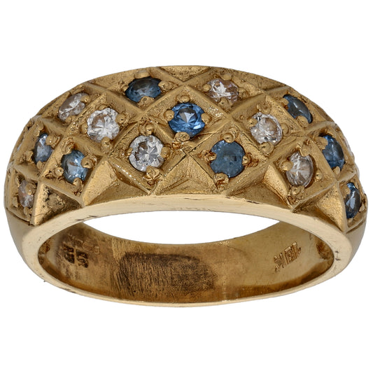 14ct Gold Imitation Dress/Cocktail Ring Size P