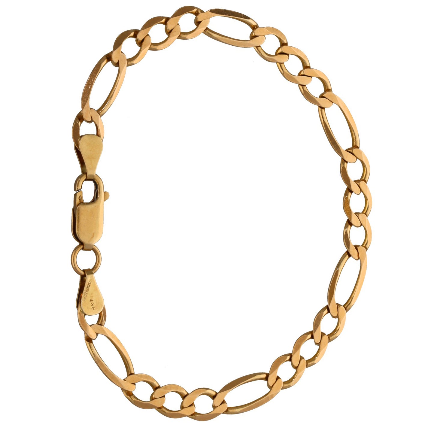 9ct Gold Figaro Bracelet