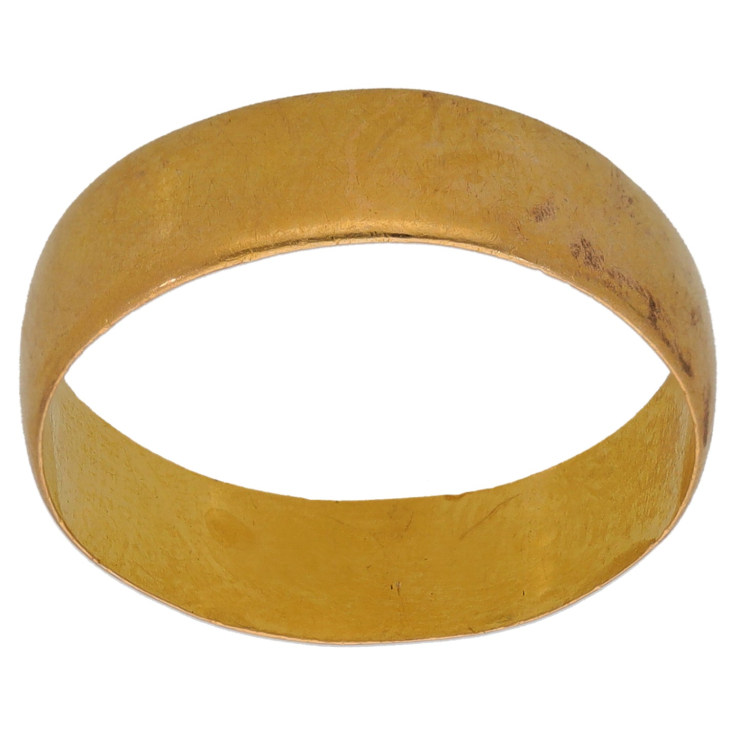22ct Gold Plain Wedding Ring Size P