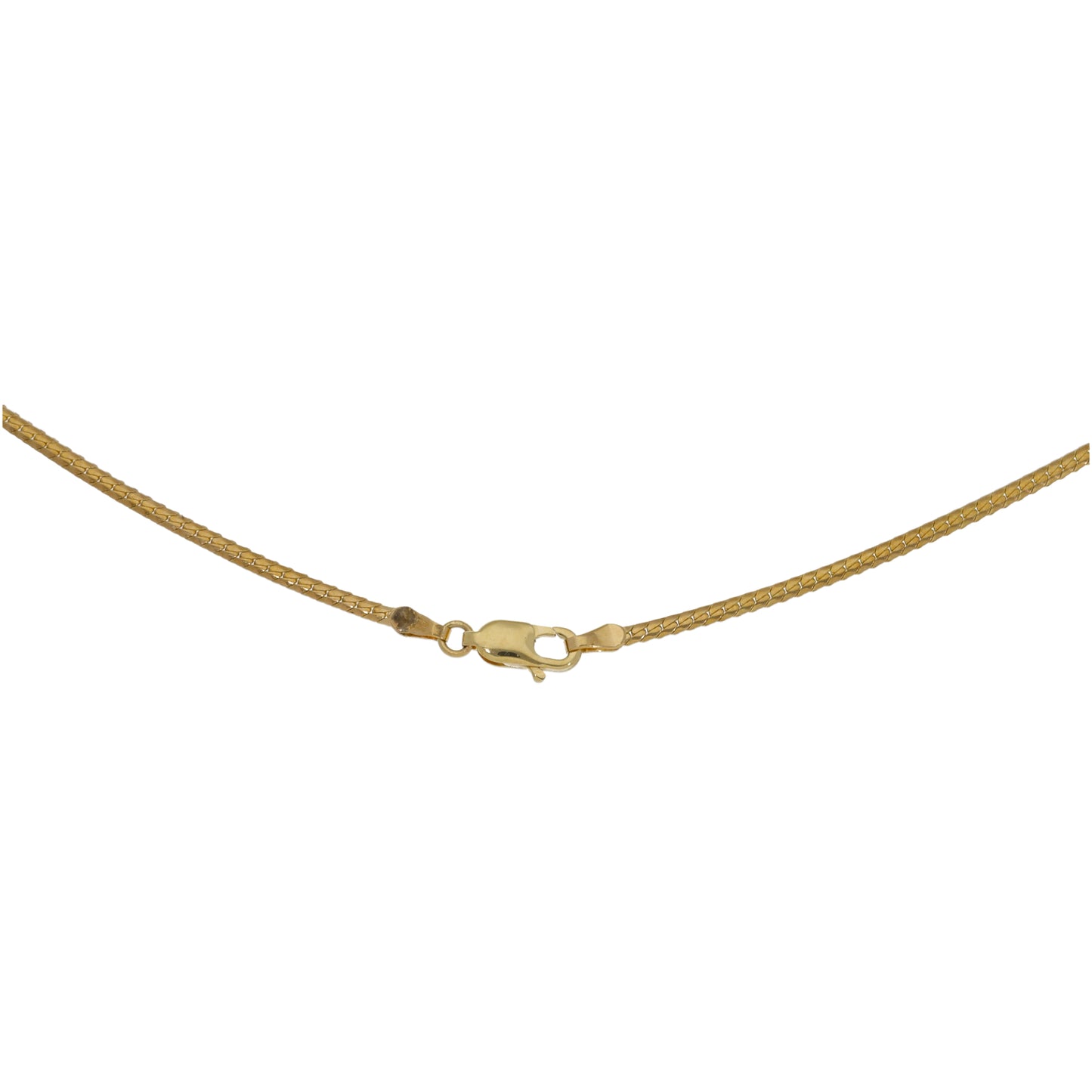 9ct Gold Ruby & 0.02ct Diamond Fancy Necklace 14"
