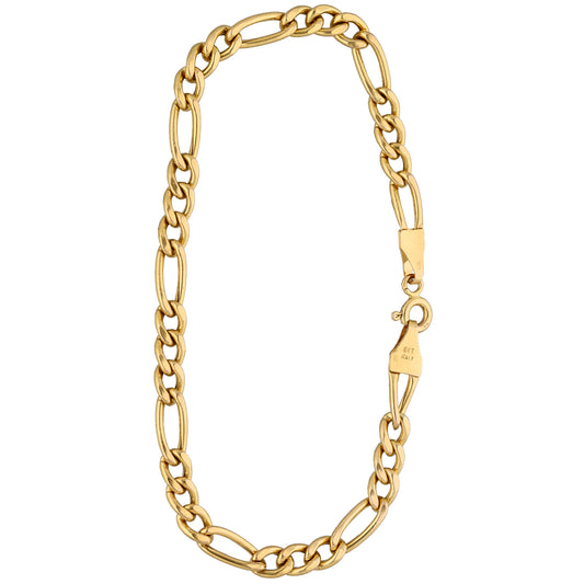 9ct Gold Figaro Bracelet