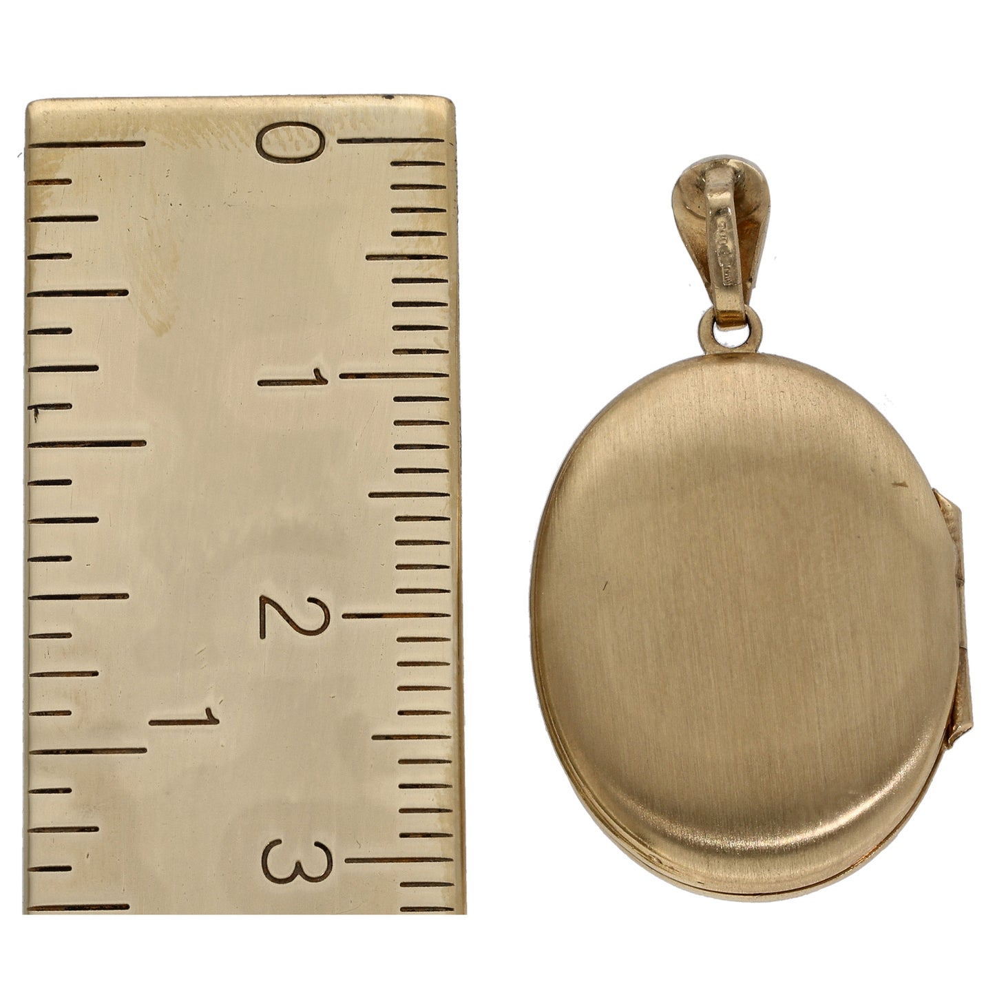 9ct Gold Patterned Locket Pendant