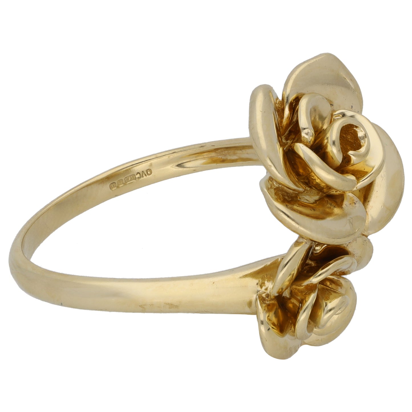 9ct Gold Flower Ring Size W