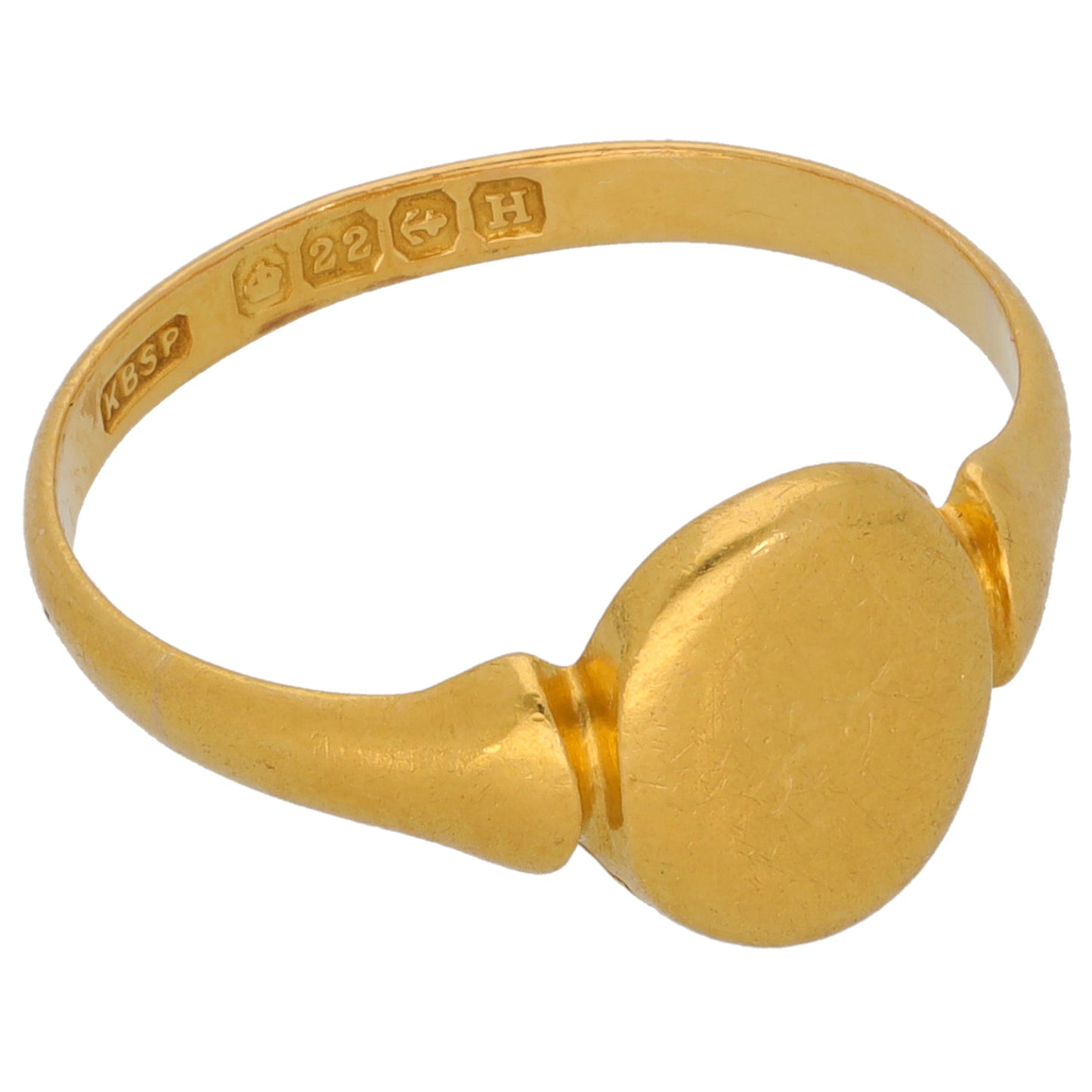 22ct Gold Signet Ring Size R
